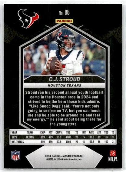 2024 Panini Mosaic #85 C.J. Stroud Houston Texans