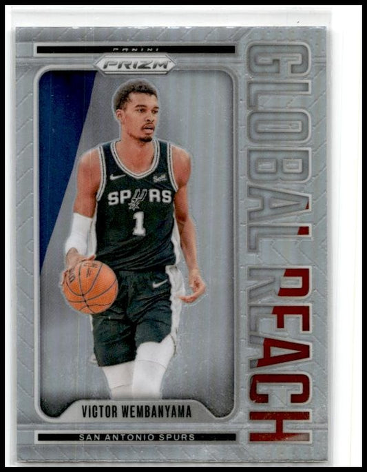 2024-25 Panini Prizm Global Reach Prizms Silver #9 Victor Wembanyama Spurs