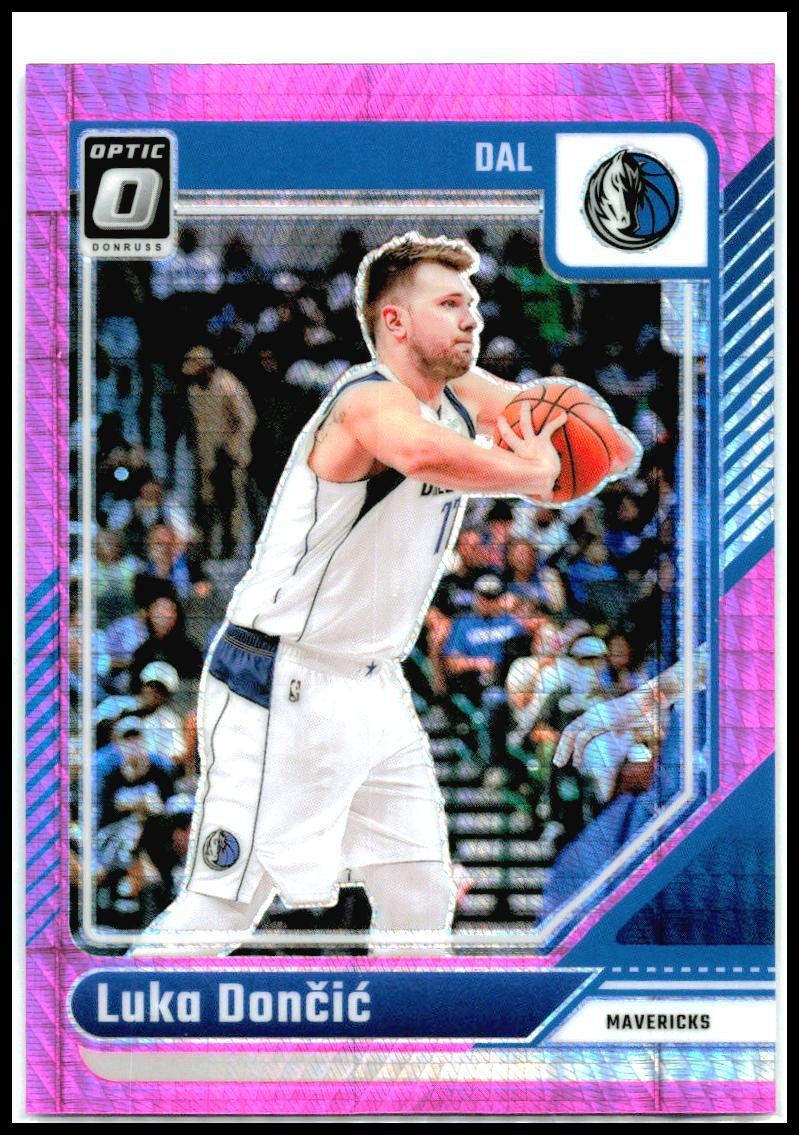 2024-25 Donruss Optic Hyper Pink #214 Luka Doncic Dallas Mavericks