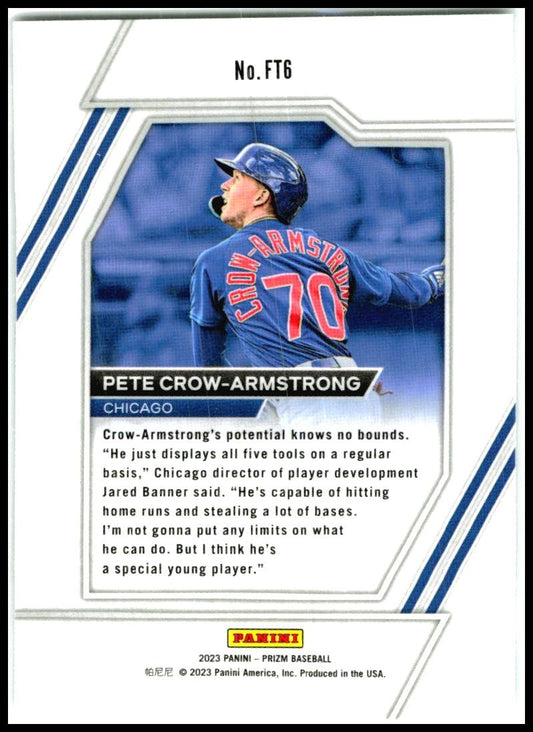 2023 Panini Prizm Future Tools #FT6 Pete Crow-Armstrong Chicago Cubs