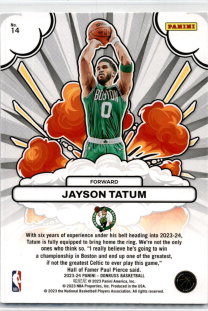 2023-24 Donruss Bomb Squad #14 Jayson Tatum Boston Celtics