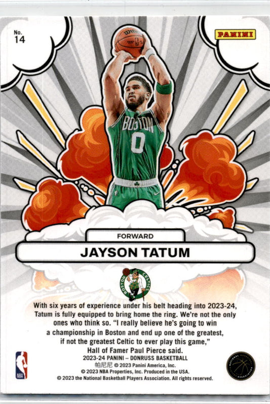 2023-24 Donruss Bomb Squad #14 Jayson Tatum Boston Celtics