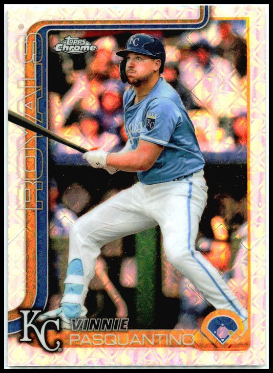 2025 Topps Chrome Logofractor #165 Vinnie Pasquantino Kansas City Royals