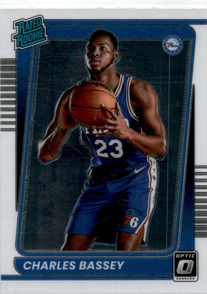 2021-22 Donruss Optic #163 Charles Bassey Rookie Philadelphia 76ers