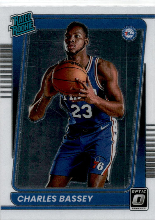 2021-22 Donruss Optic #163 Charles Bassey Rookie Philadelphia 76ers