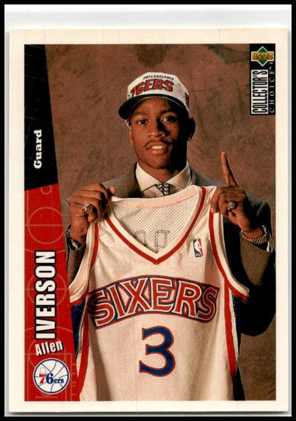 1996-97 Collector's Choice #301 Allen Iverson Rookie Philadelphia 76ers