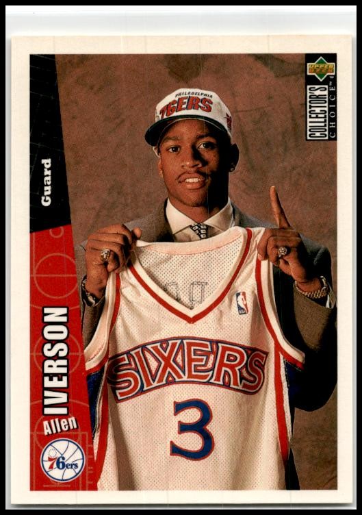 1996-97 Collector's Choice #301 Allen Iverson Rookie Philadelphia 76ers