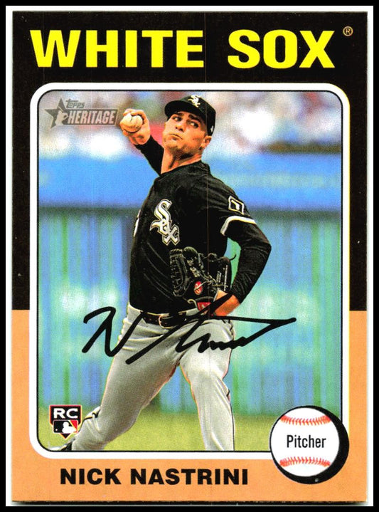 2024 Topps Heritage #647 Nick Nastrini Rookie Chicago White Sox