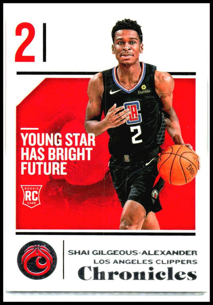 2018-19 Panini Chronicles #89 Shai Gilgeous-Alexander Rookie Clippers