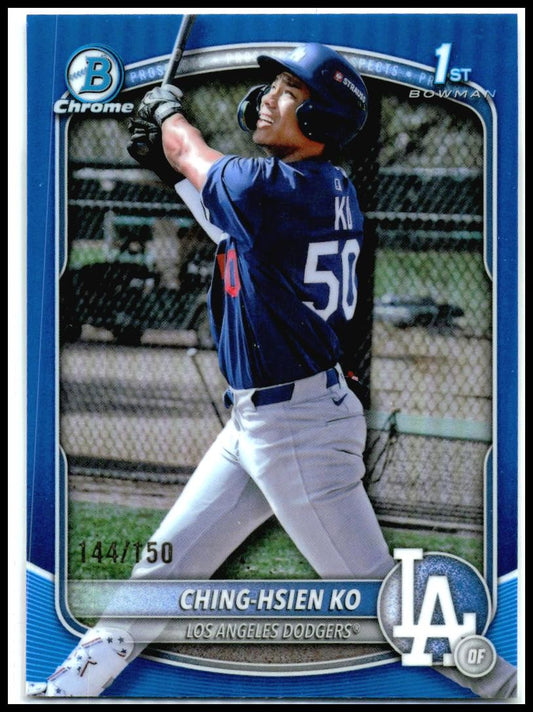 2025 Bowman Chrome Blue /150 #BCP-224 Ching-Hsien Ko Dodgers