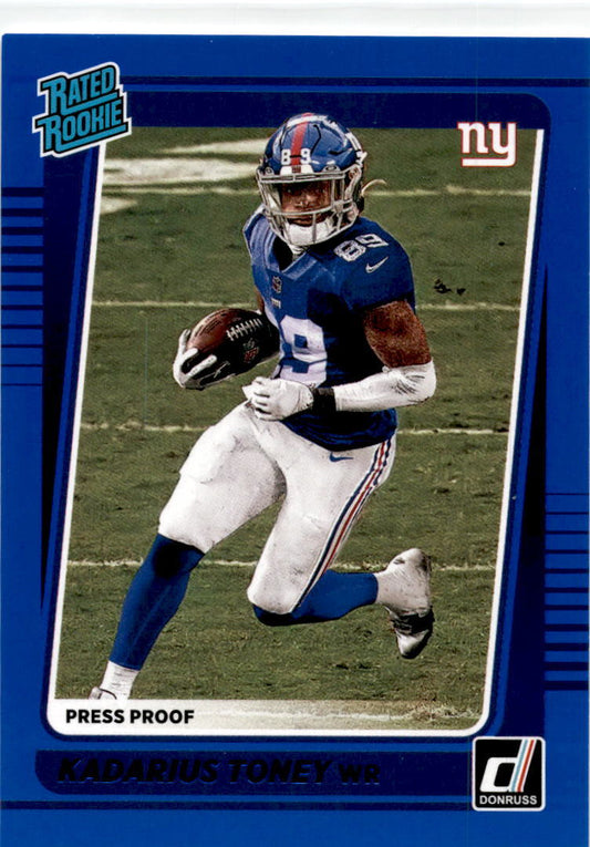 2021 Donruss Rated Rookie #264 Kadarius Toney New York Giants