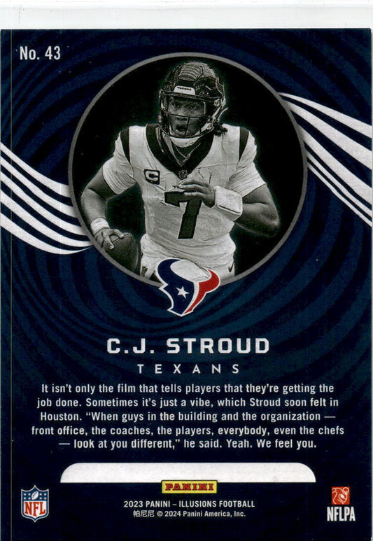 2023 Panini Illusions Emerald Trophy Collection #43 C.J. Stroud Houston Texans