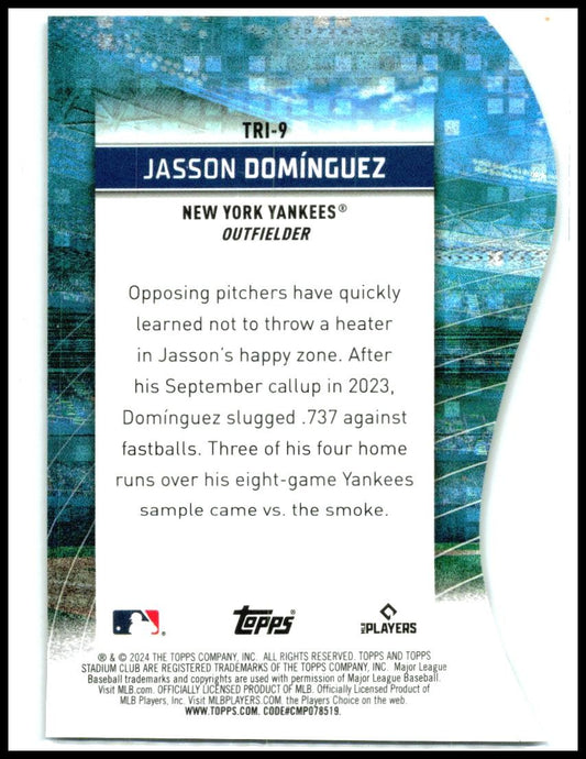 2024 Stadium Club Triumvirates #TRI-9 Jasson Domínguez New York Yankees