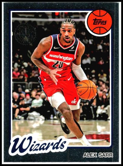 2025-26 Topps 1980-81 Topps Basketball #80BK-23 Alex Sarr Washington Wizards
