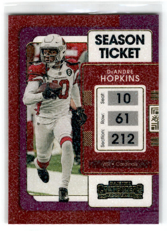 2021 Panini Contenders Stardust #2 DeAndre Hopkins Arizona Cardinals