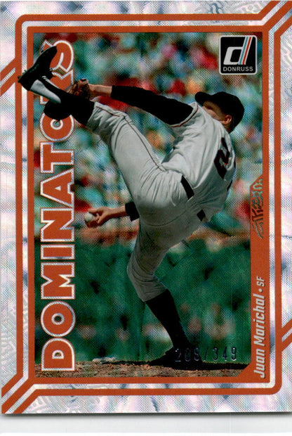 2023 Donruss Dominators Rapture #D10 Juan Marichal /349 San Francisco Giants