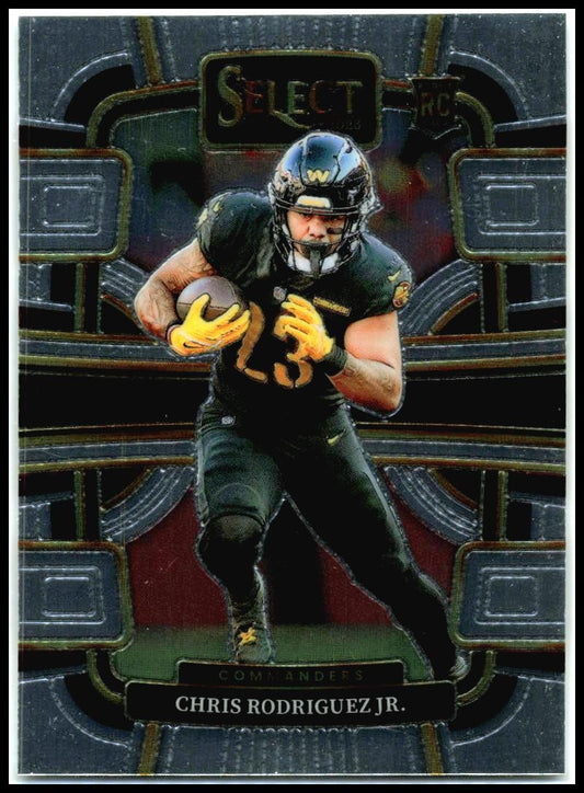 2023 Panini Select #100 Chris Rodriguez Jr. Rookie Washington Commanders