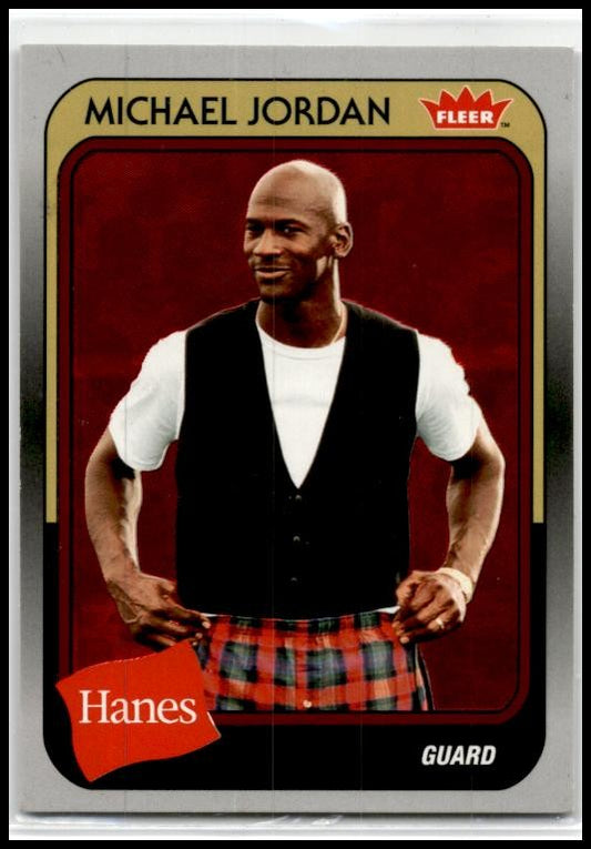 2018-19 Fleer Hanes Michael Jordan 30th Anniversary Red Foil #27 Michael Jordan