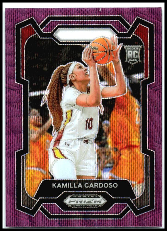 2024 Panini Prizm Draft Picks Prizms Purple Wave #59 Kamilla Cardoso Sky