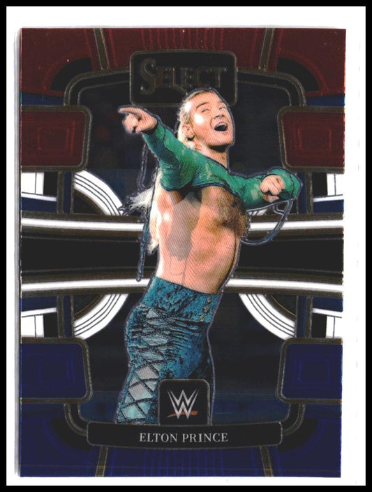 Elton Prince #34 2024 Panini Select WWE Red and Blue