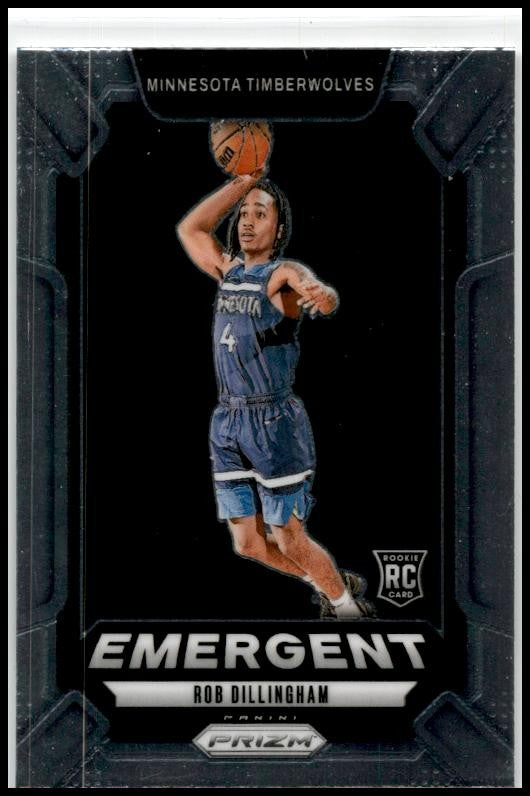 2024-25 Panini Prizm Emergent #24 Rob Dillingham Minnesota Timberwolves