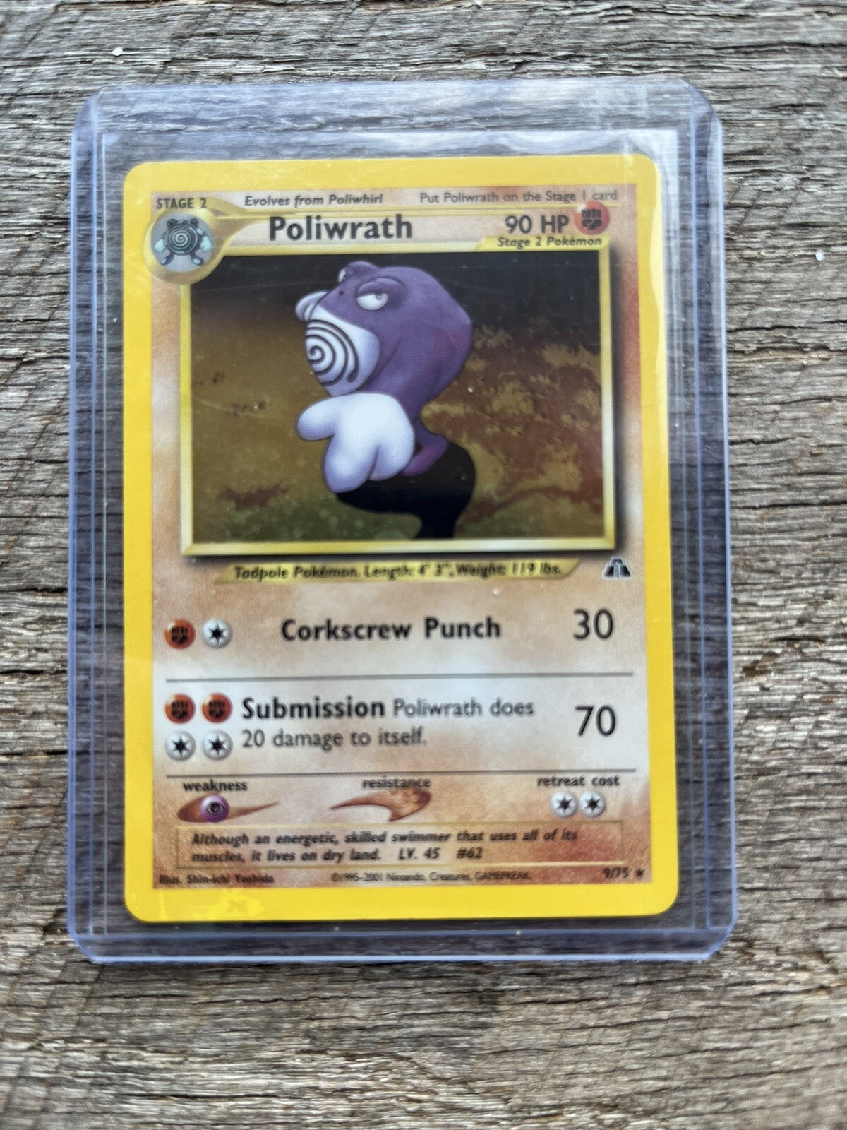 Pokémon TCG Poliwrath Neo Discovery 9 Unlimited Ultra Holo Rare