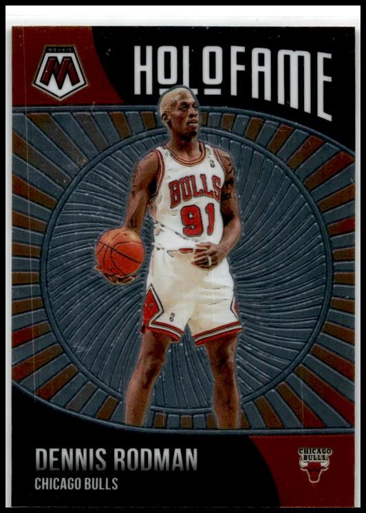 2020-21 Panini Mosaic HoloFame #8 Dennis Rodman Chicago Bulls