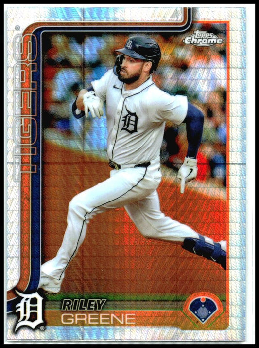 2025 Topps Chrome Prism #34 Riley Greene Detroit Tigers