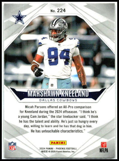 2024 Panini Phoenix Orange #224 Marshawn Kneeland Rookie Dallas Cowboys