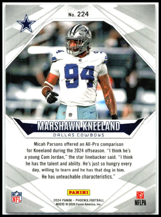 2024 Panini Phoenix Orange #224 Marshawn Kneeland Rookie Dallas Cowboys