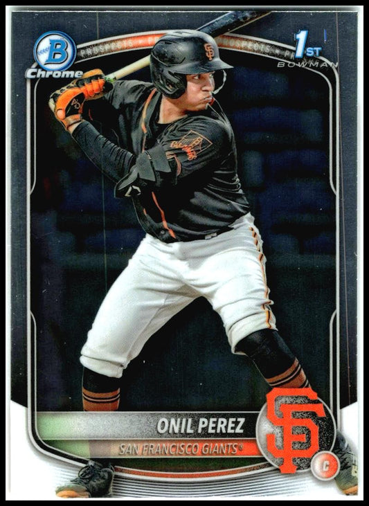 2025 Bowman Chrome Prospects #BCP-134 Onil Perez San Francisco Giants