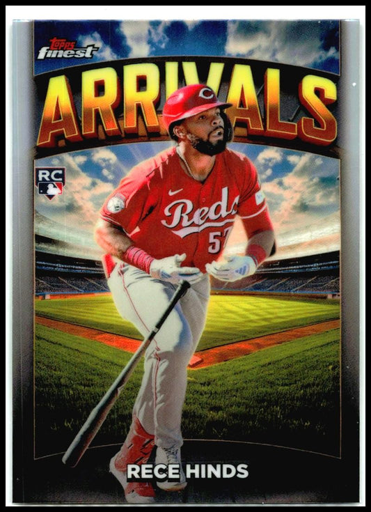 2025 Topps Finest Arrivals Refractor #A-20 Rese Hinds Rookie Reds