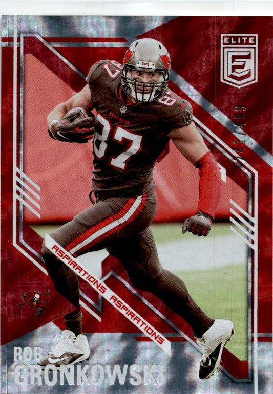 2021 Donruss Elite Aspirations Shimmer #9 Rob Gronkowski  Buccaneers /499