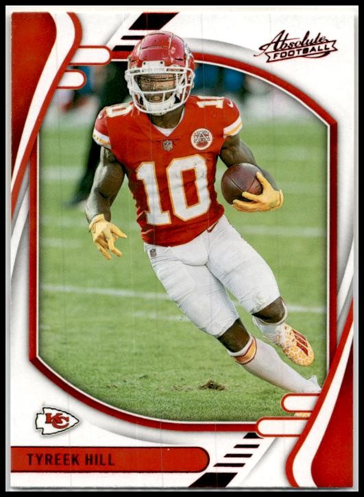 2021 Panini Absolute Red #2 Tyreek Hill Kansas City Chiefs