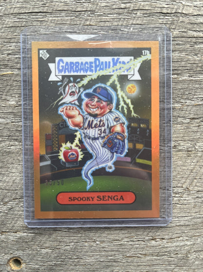 2023 Topps MLB x GPK Series 3 #17 Spooky Senga Orange #/50 New York Mets