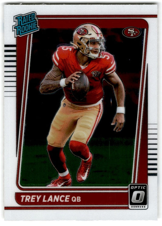 2021 Donruss Optic Trey Lance San Francisco 49ers #203
