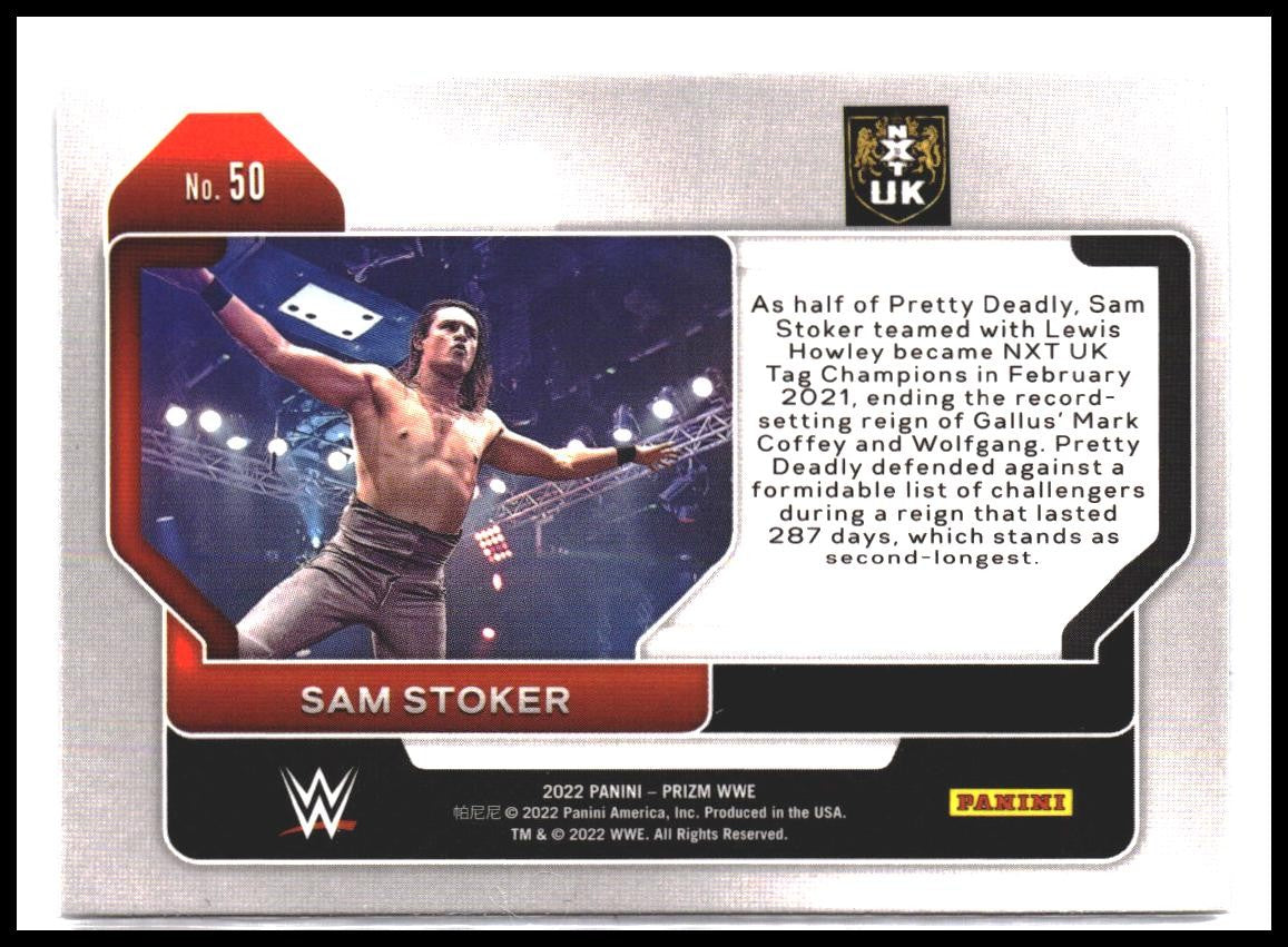 Sam Stoker #50 2022 Panini Prizm WWE Rookie RC