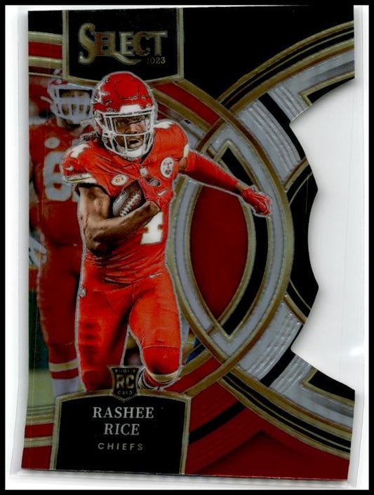2023 Panini Select Silver Prizms Die Cuts #132 Rashee Rice Rookie Chiefs