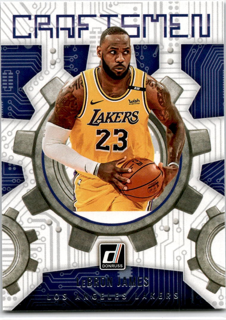 2021-22 Donruss Craftsmen #3 LeBron James Los Angeles Lakers