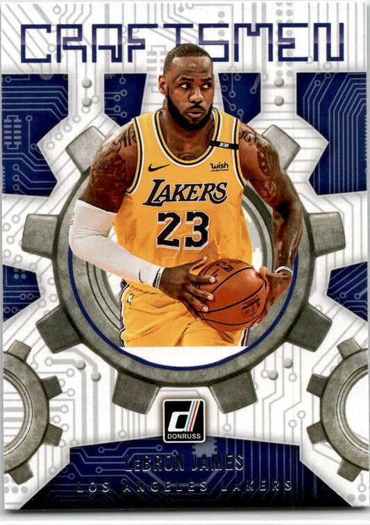 2021-22 Donruss Craftsmen #3 LeBron James Los Angeles Lakers