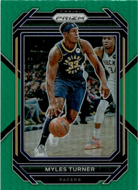 2022-23 Prizm Green #108 Myles Turner Pacers