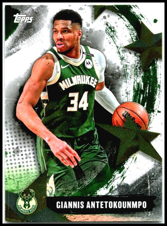 2025-26 Topps Stars of the NBA #SA-3 Giannis Antetokounmpo Milwaukee Bucks