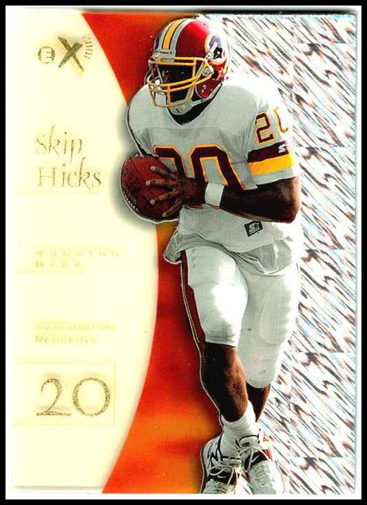 1998 SkyBox E-X2001 #48 Skip Hicks Rookie Washington Redskins