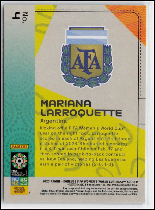 2023 Donruss FIFA Women's World Cup #4 Mariana Larroquette