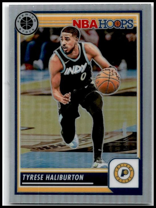 2023-24 Hoops Premium Stock Silver Prizm #201 Tyrese Haliburton Indiana Pacers