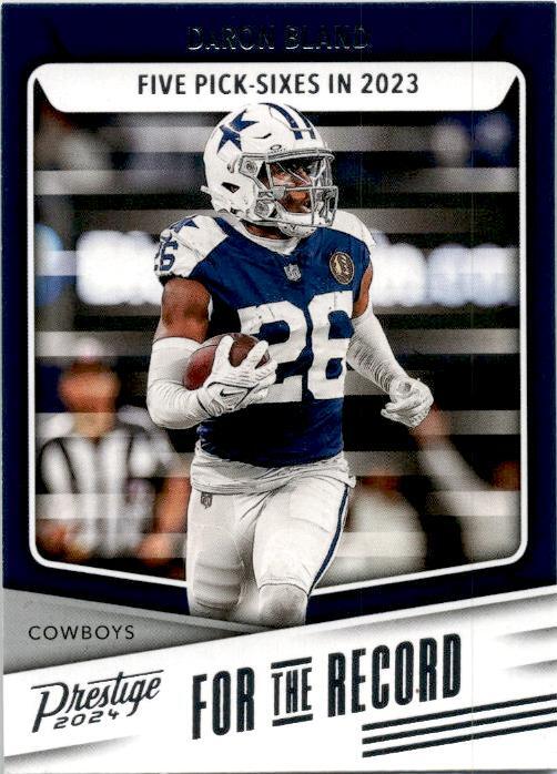 2024 Panini Prestige For the Record #FR-DB DaRon Bland Dallas Cowboys