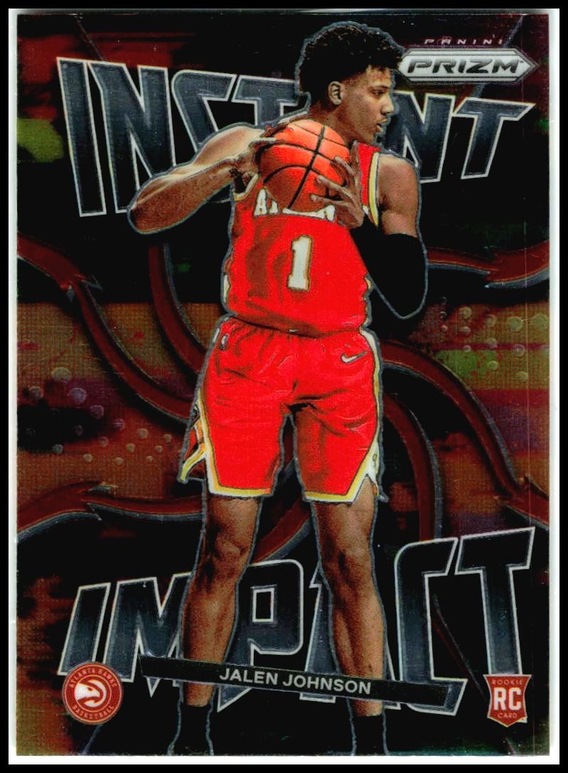 2021-22 Panini Prizm Instant Impact #23 Jalen Johnson Atlanta Hawks