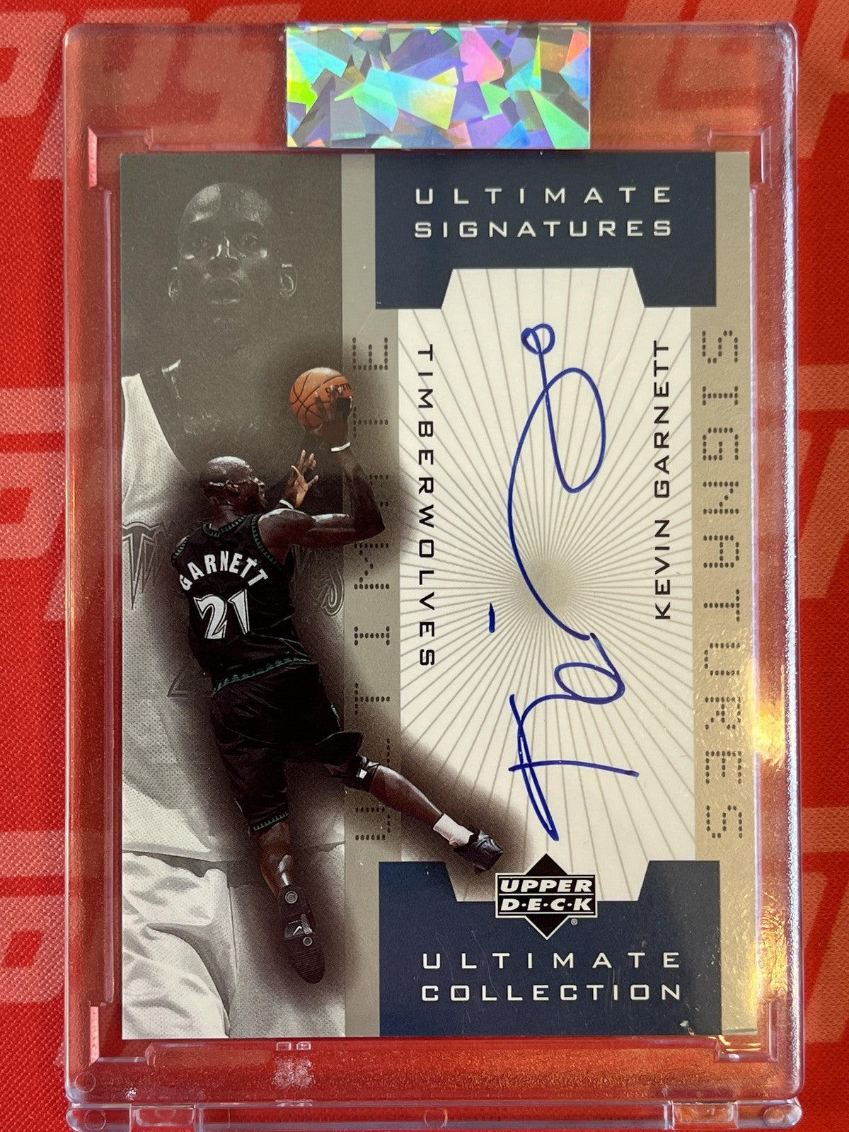 2001 ultimate collection Ultimate Signatures #KG-A Kevin Garnett