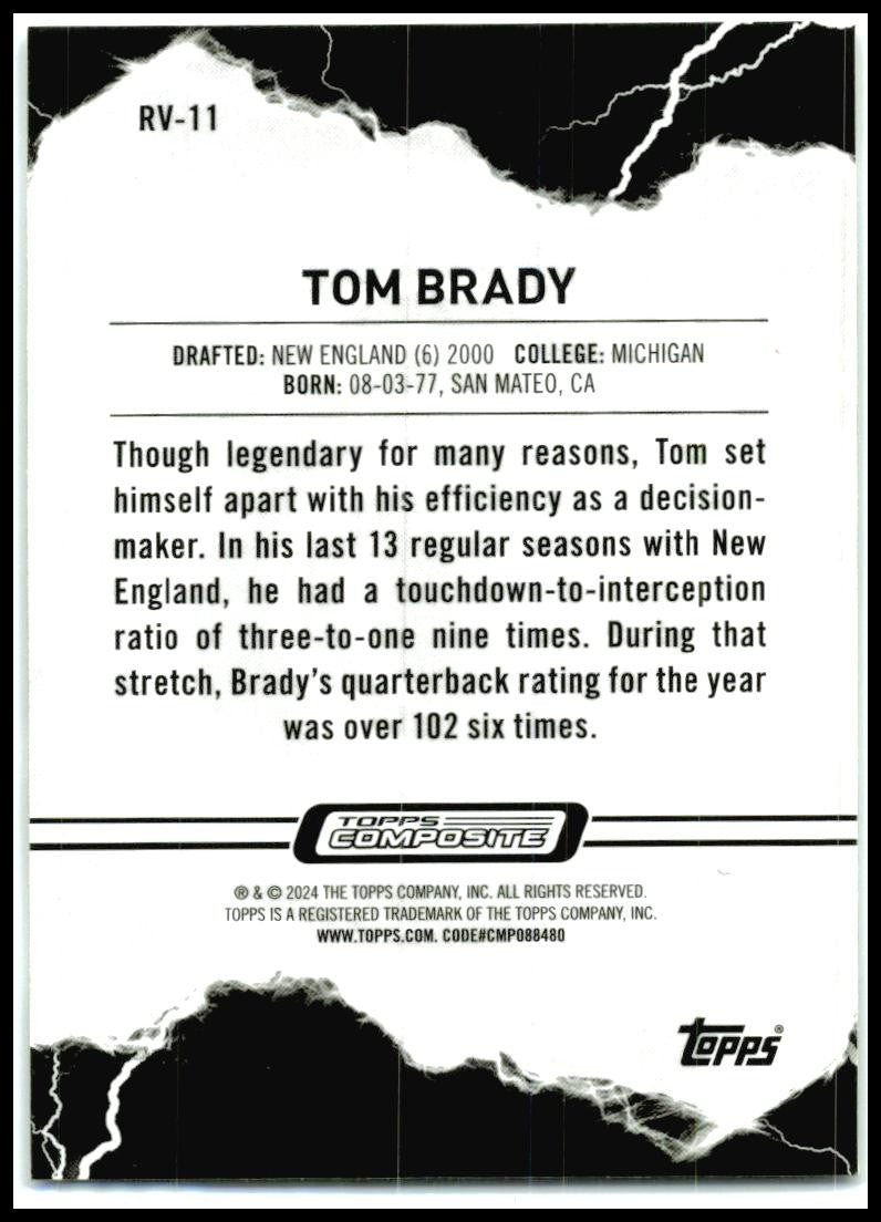 2023 Topps Composite Resurgence Voltaic Refractor #RV-11 Tom Brady Patriots