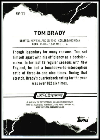 2023 Topps Composite Resurgence Voltaic Refractor #RV-11 Tom Brady Patriots
